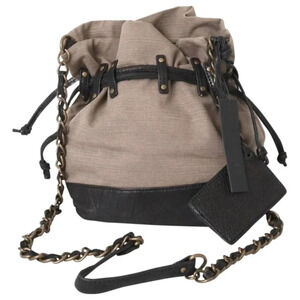 NEW Joe's Jeans bucket purse beachy summer army khaki black crossbody bag boho